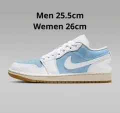 NIKE AIR JORDAN 1 LOW SE デニム ウォーンブルー25.5