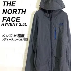 ○ノースフェイス 薄手 マウンテンパーカー ハイベント 刺繍ロゴ グレー M