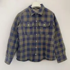 Petit Bateau ボア付きチェック柄シャツ　8