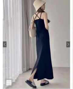 GRL カップ付きダブルストラップキャミワンピース
