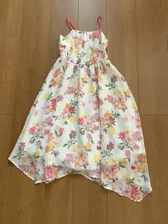 H&M キッズ　花柄ノースリーブワンピース EU 122/128