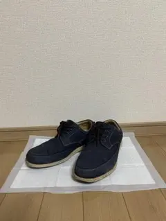 ネイビー スエード カジュアルシューズ