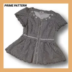 【M】PRIME PATTERN ギンガムチェック ブラウス プライムパターンのサムネイル