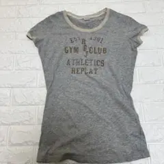 REPLAY【美品】ロゴ　ミニTシャツ　S ヴィンテージ加工のサムネイル