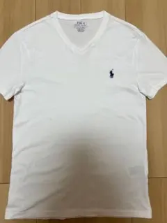 ポロ・ラルフ・ローレン Vネック Tシャツ ホワイト
