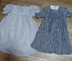 アプレレクール　ギンガムチェックワンピース２枚セット　120センチ