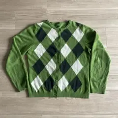 BENETTON 若草色カーディガン
