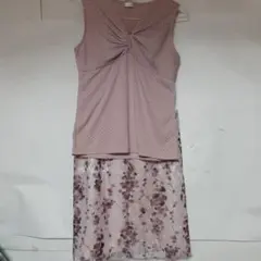 ノースリーブ、スカート