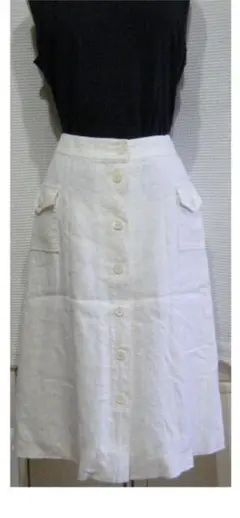 old England リネン100% ロングスカート38号　新品未着用のサムネイル
