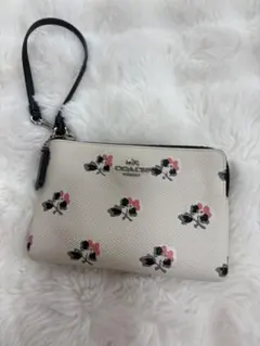 COACH フラワー　ポーチ
