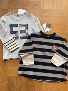 ボーダー　ロンT 2枚セット　95