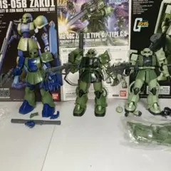 ガンプラ完成品 まとめ売り MG グフカスタム他2体セット 塗装済み完成