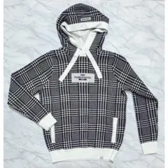 極美品 近年 パーリーゲイツ 千鳥 柄 ニット ジャケット ブラック 黒