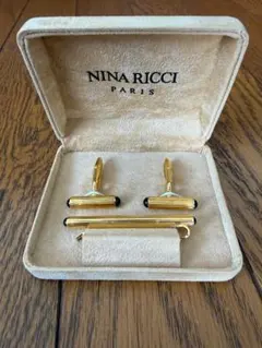 NINA RICCI ゴールド カフス ネクタイピンセットのサムネイル