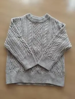 CINEMA CLUB ケーブルニットセーター S