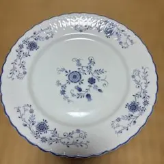 Eureka SEITO JAPAN プレート 皿 ブルー 花柄　鳴海製陶