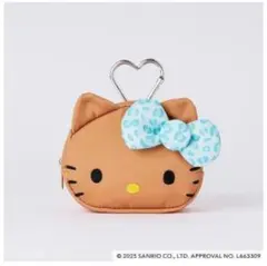 mini 付録 ひょう柄リボンが可愛い ハローキティのポーチチャーム