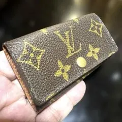 ⑨☆良品☆モノグラム♪4連 キーケース