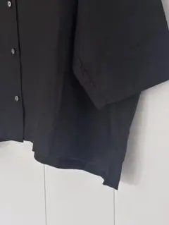 新品タグ付◇ CHARCOAL かぐれ リネンラミーオープンカラーシャツ