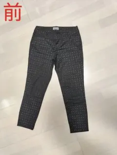 Lee パターン入り 黒 カジュアルパンツ