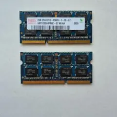ジャンク品] ノートパソコン用メモリ3枚 - メルカリ