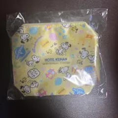 ホテル京阪 オリジナルミニポーチ スヌーピー柄　未使用