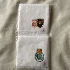 今治タオル 犬の刺繍 ハンカチ タオル2枚セット