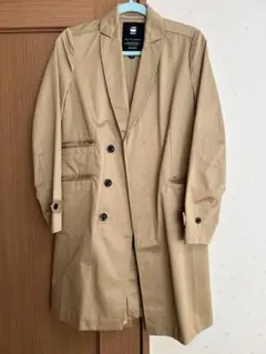 【美品】G-STAR RAW ベージュ ダブルブレストコート Sサイズ