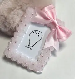 ホイップデコトレカケース　おっきなピンクリボンケース