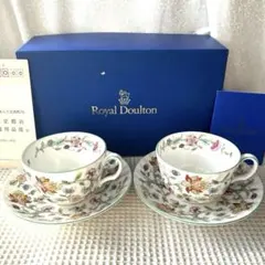 【Minton】ミントン　ハドンホール　カップ&ソーサー２客　英国製　 箱付