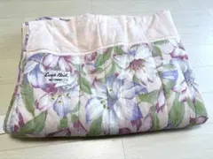 京都西川 花柄　コットンプリントキルトケット　シングルサイズ