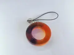レジン製ストラップ　オレンジ