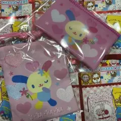 サンリオ　懐かしキャラクター　プチ巾着　フラットポーチ　ウサハナ