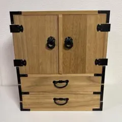 小箪笥 木製　観音開　収納棚 小物入れ 家具