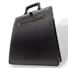 パイロット　ビジネスバッグ　茶　A4収納　自立可　ブリーフケース　レザー　T3