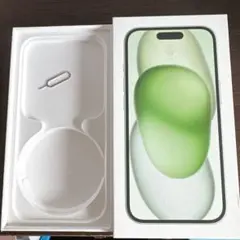 iPhone 15 128GB グリーン 空箱、SIMピン
