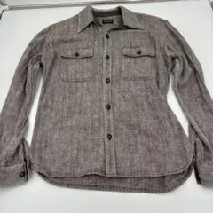【THE FLAT HEAD】フラットヘッド ヘリンボーン ワークシャツのサムネイル