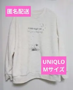 【美品】ユニクロ ミッキー ミニー 刺繍 フリース ルームウェア UNIQLO