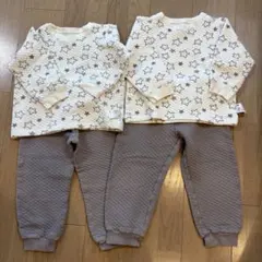 ユニクロ　星柄キルトパジャマ 110 × 2枚セット