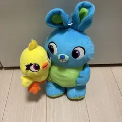 トイストーリー　バニーとダッキーぬいぐるみ