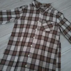 長袖シャツ チェック
