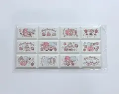 サンリオ　ちょこぶろっくしーる　サンリオキャラクターズ　リトルツインスターズ