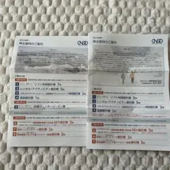 日本スキー場開発 株主優待券2セットのサムネイル
