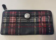 COACH チェック柄 長財布