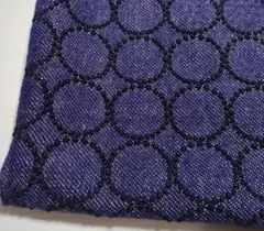 ミナペルホネン　ファブリック生地　はぎれ　ハギレ　タンバリン　ウール混　紺系