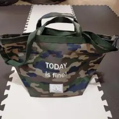 TODAY is fine! 迷彩柄 2WAY トートバッグのサムネイル