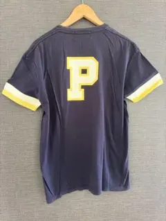 Ralph Lauren 90s 古着ポロスポーツTシャツ ネイビー✖️イエロー