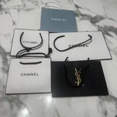ブランド ショップ袋 5点（CHANEL / YSL / Canal 4℃）