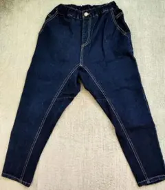 BRANSHES ダークブルー デニムテーパードパンツ 140
