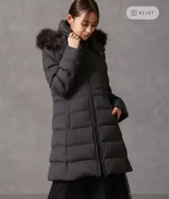 【美品】西川ダウン　サージロングダウン　NANOuniverse　ナノユニバース